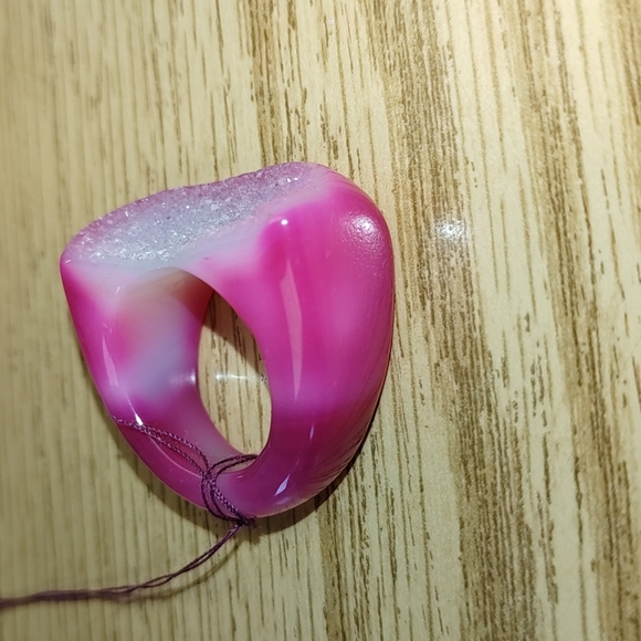 Agate Druzy Ring - Picture 2 of 8